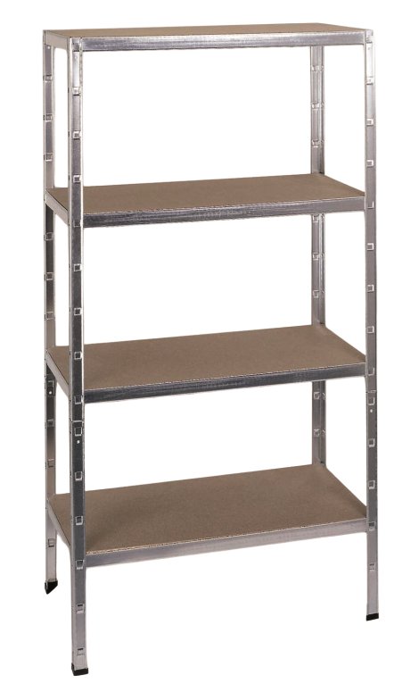 SCHULTE REGALWELT Schwerlastregal 4 Holzböden verzinkt 180x90x40 cm
