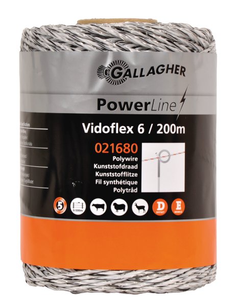 GALLAGHER Zaunschnur Vidoflex 6 Niro 400 m