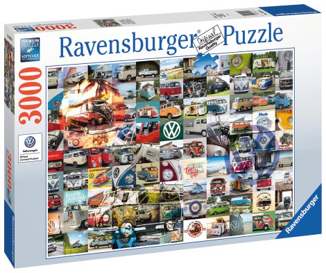 RAVENSBURGER Puzzle 99 VW Bulli Moments 3000-tlg.