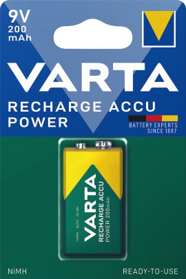 VARTA Recharge Accu Power 9V NiMH-Akku 200 mAh 1er Pack