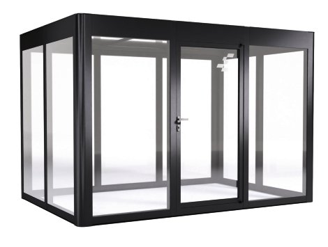 SUNELEMENTS Gewächshaus Sundgarden Infinity 2.3 Anthrazit Metallic 6 mm