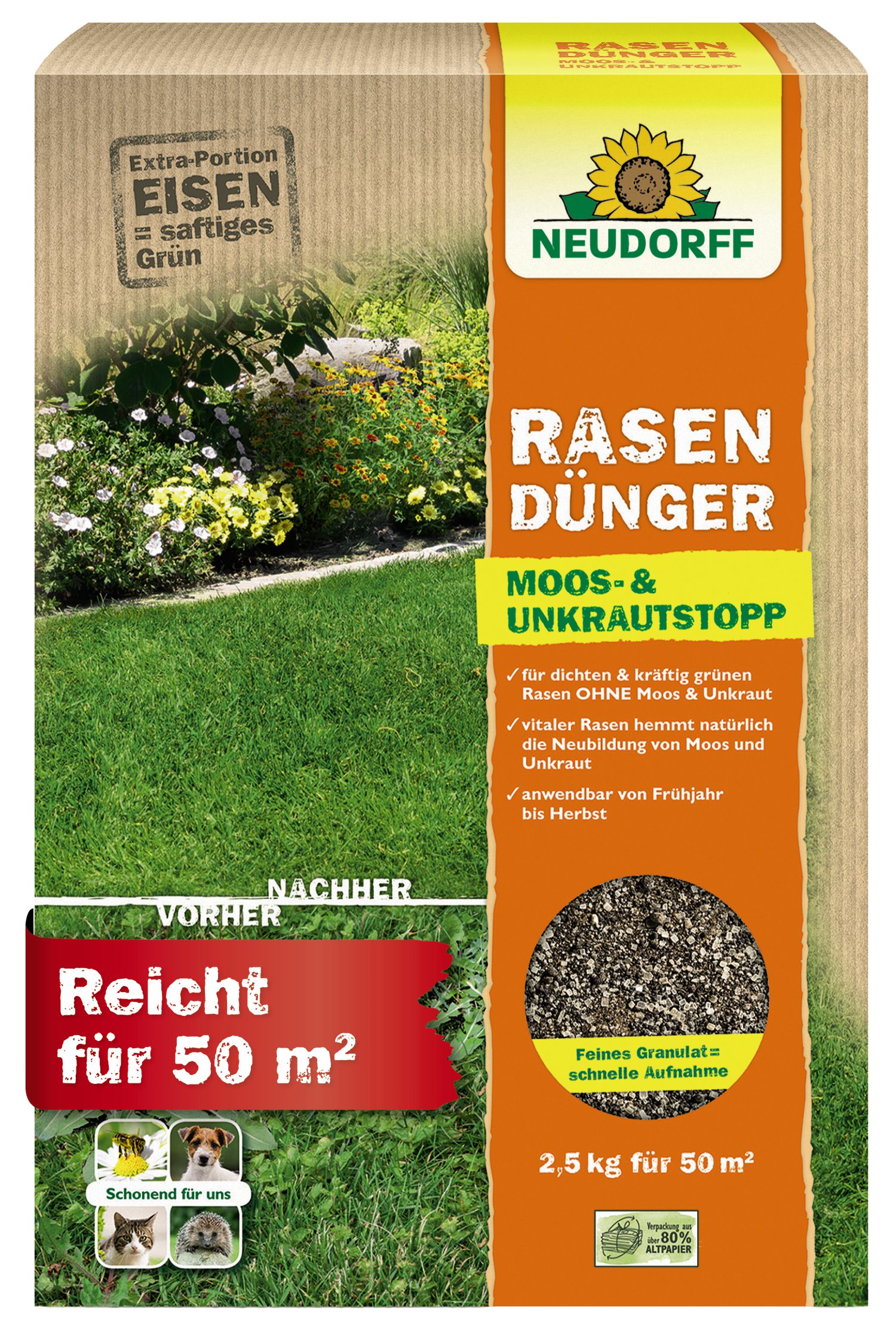 NEUDORFF® Rasendünger Special 5 Plus 1, 2,5 kg