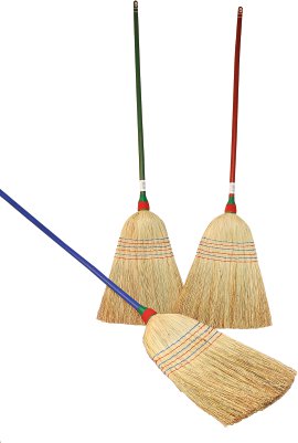 Reisstrohbesen farbig