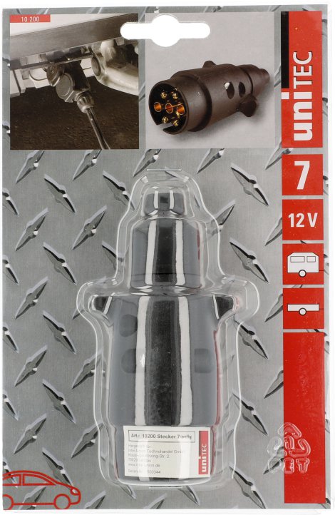 UNITEC Stecker Kunststoff 7-polig