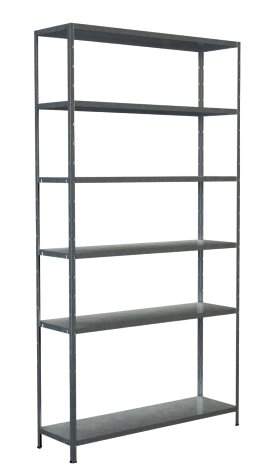 SCHULTE REGALWELT Grundregal 6 Böden verzinkt 230x120x35 cm