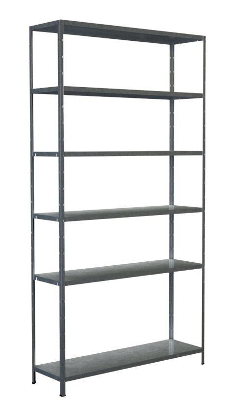 SCHULTE REGALWELT Grundregal 6 Böden verzinkt 230x120x35 cm