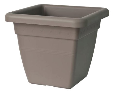 EURO3PLAST Pflanzenkübel Krea quadratisch Taupe 38 l, 46x46x40 cm