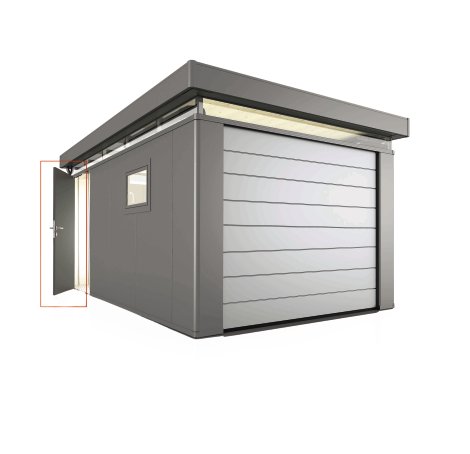 BIOHORT Zusatztür CasaNova links, Quarzgrau-metallic