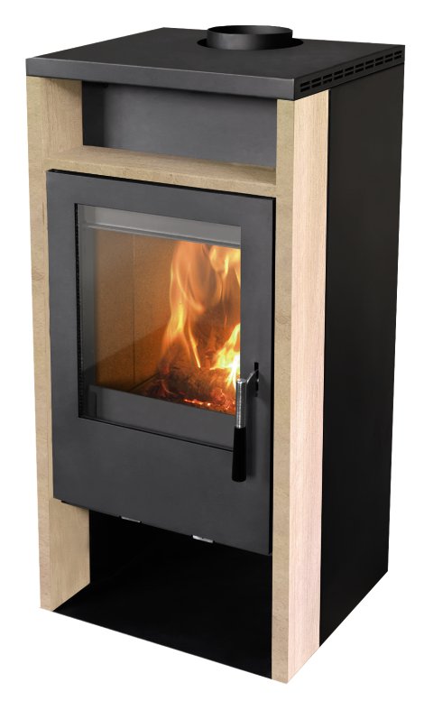 FIREFIX Kaminofen Rhea (Verkleidung: Sandstein) 6,1 kW