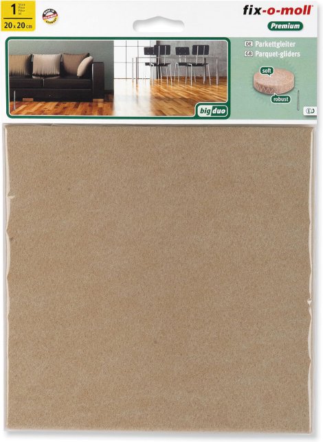 SUKI Parkettgleiter BigDuo Klebend 200x200 mm 1 Stk.