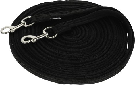 Longierleine Doppellonge Soft 17 m, schwarz