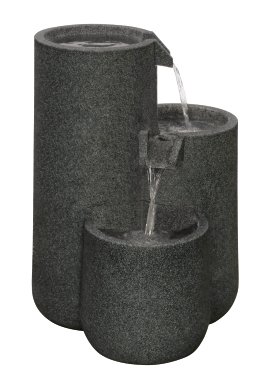 KENT LIVING Dekobrunnen Töpfe Grau 50,8x48,5x80 cm