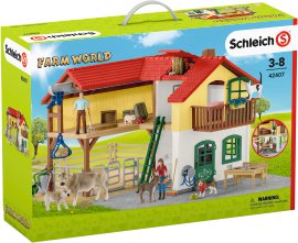 SCHLEICH Bauernhaus mit Stall und Tieren