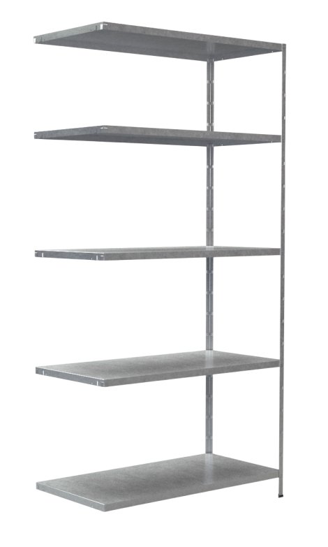 SCHULTE REGALWELT Steckanbauregal 5 Böden verzinkt 200x100x50 cm