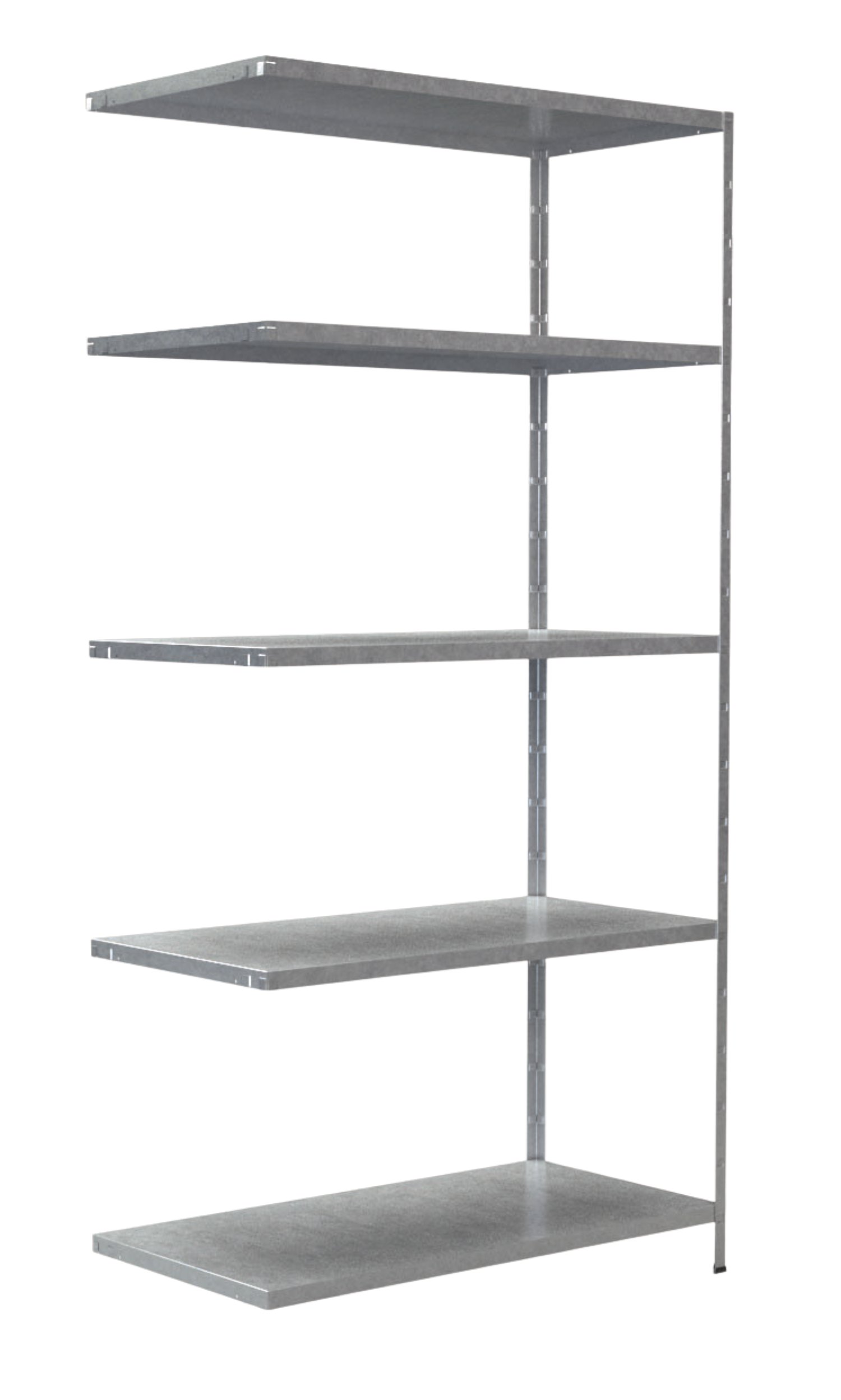 SCHULTE REGALWELT Steckanbauregal 5 Böden verzinkt 200x100x50 cm