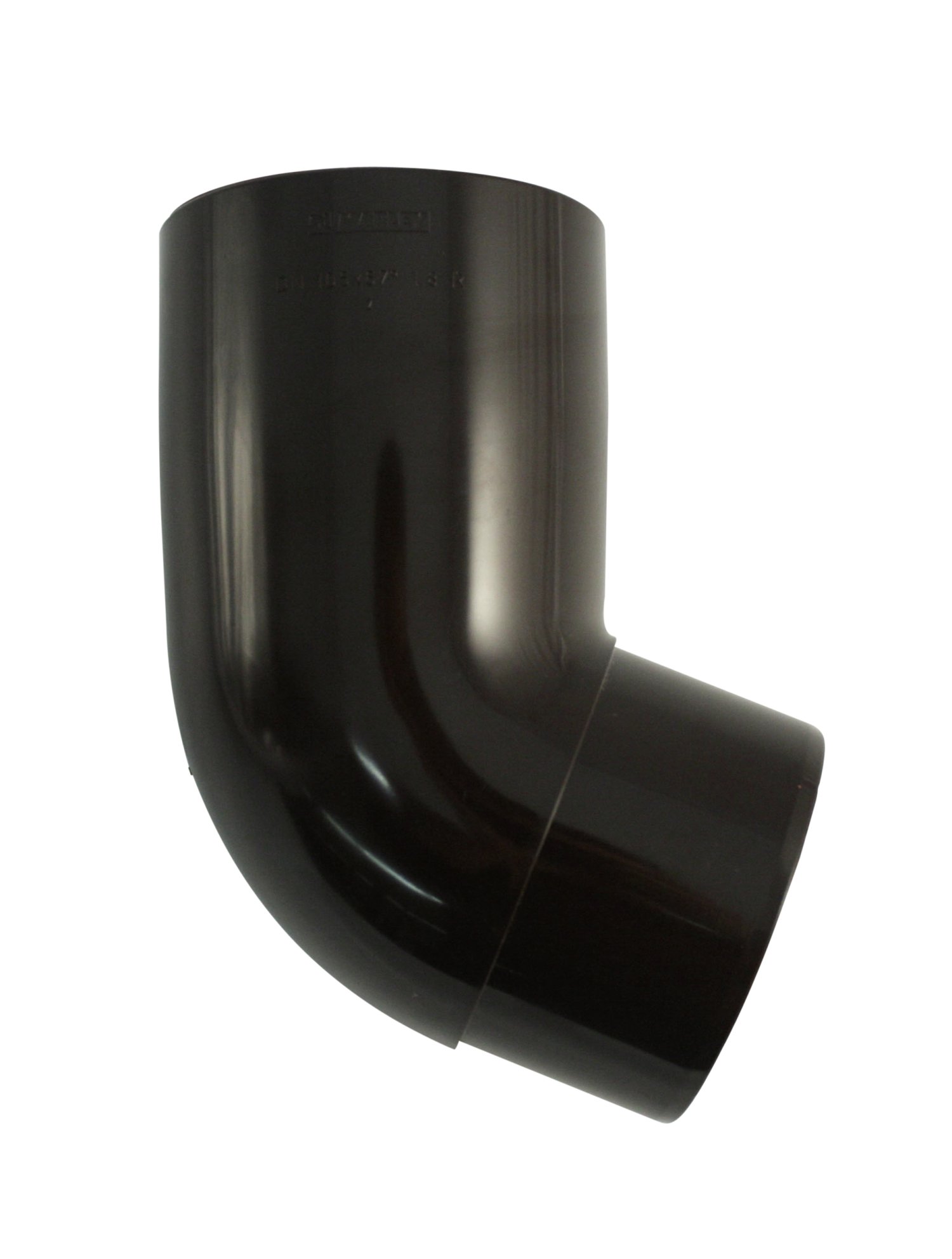 Fallrohr Bogen aus Kunststoff Braun NW 75 mm 67°