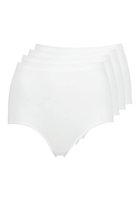 Damen Maxi Slip Classics Weiß 40 4er-Pack