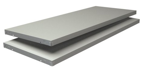 SCHULTE REGALWELT Steckfachboden Weiß 100x40 cm, 2 Stk.