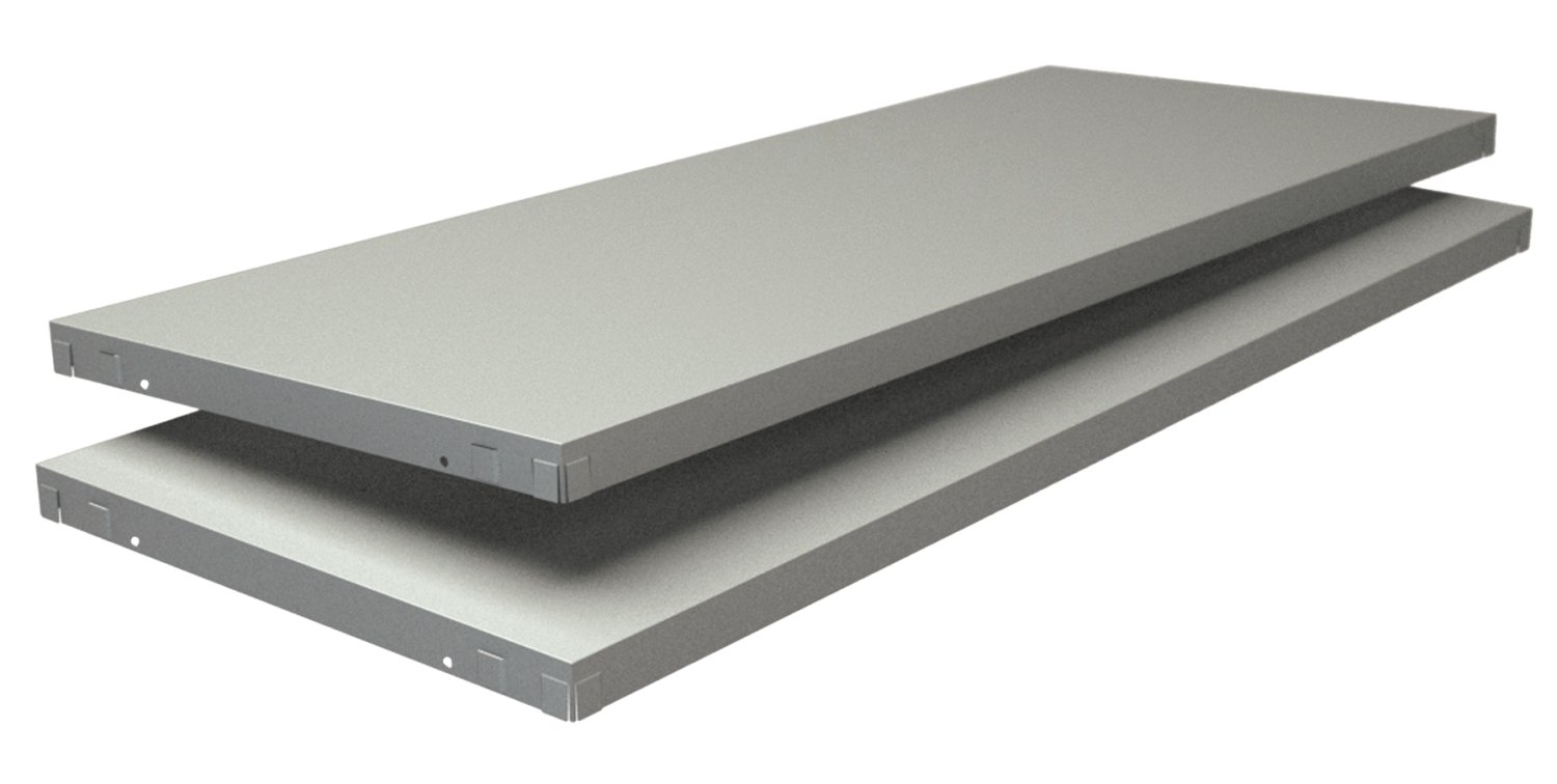 SCHULTE REGALWELT Steckfachboden Weiß, 2 Stk.