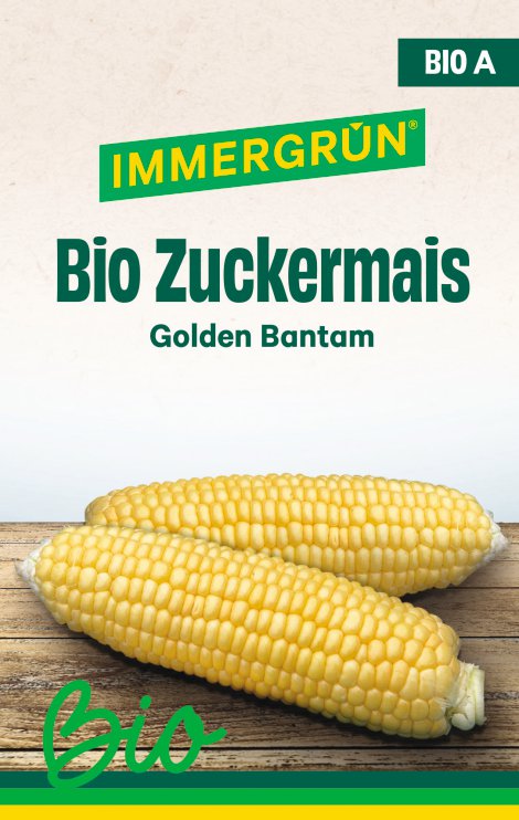 IMMERGRÜN Tütensamen BIO Zuckermais Golden Bantam