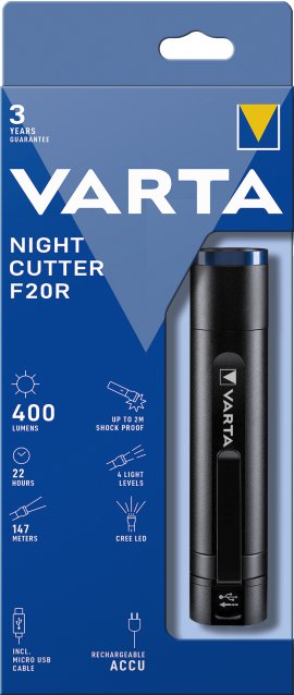 VARTA LED-Taschenlampe Night Cutter F20R 6 Watt