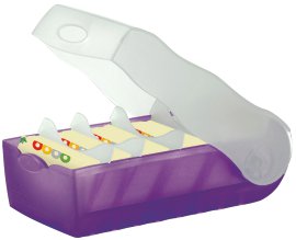 HAN Lernkartei Croco A8 Lila/Transparent