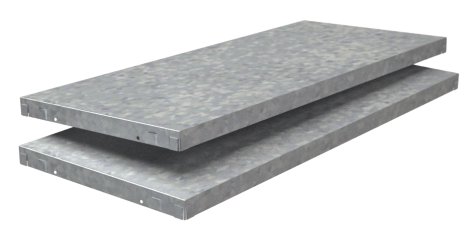 SCHULTE REGALWELT Fachboden PowerMax verzinkt 80x35 cm, 2 Stk.