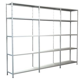 SCHULTE REGALWELT Grund Anbauregal 15 Böden Weiß