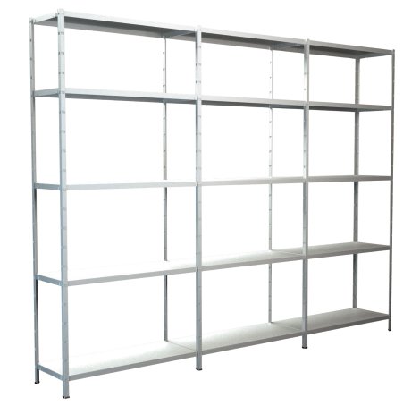 SCHULTE REGALWELT Grund Anbauregal 15 Böden Weiß 200x300x35 cm