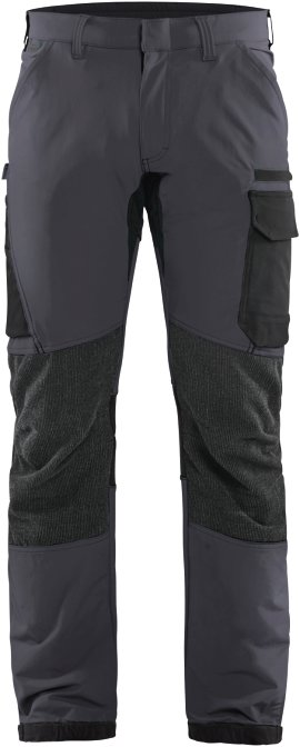 BLÅKLÄDER Service Arbeitshose 4-Wege-Stretch Mittelgrau/Schwarz C62