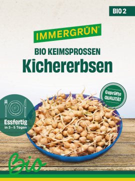 IMMERGRÜN Tütensamen BIO Sprossen Kichererbse