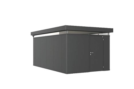 BIOHORT Nebengebäude Nebengebäude CasaNova® Türanschlag rechts 3x5 m 330x530x250 cm, Dunkelgrau-Metallic