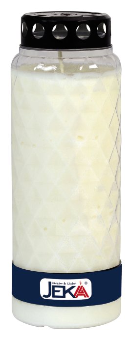 JEKA Premium-Kerze Prisma 14 Tage Weiß
