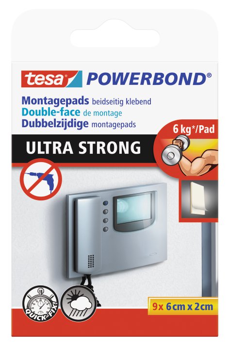 TESA Powerbondpad 6 cm x 20 mm 9 Stk.