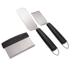 CHAR-BROIL® Grillbesteck für Grillplatten Edelstahl/Schwarz