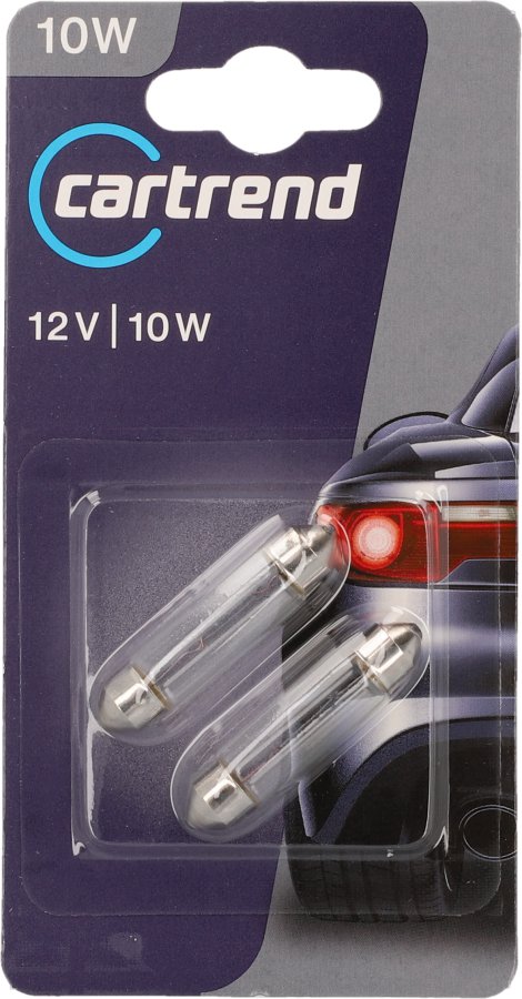 CARTREND Soffittenlampe C10W 2 Stk.