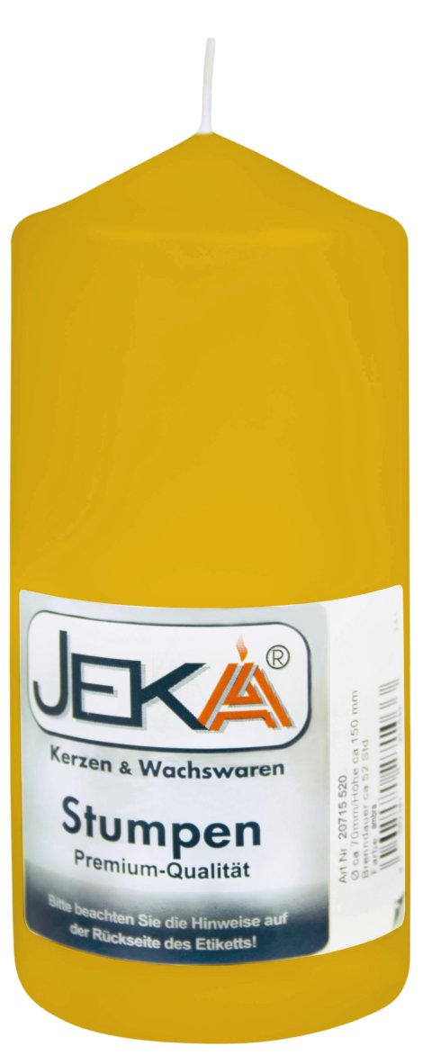 JEKA Stumpenkerze Ambra 80x220 mm (ØxH)