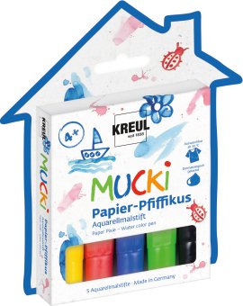 KREUL Aquarellmalstift Papier-Pfiffikus 5er-Set