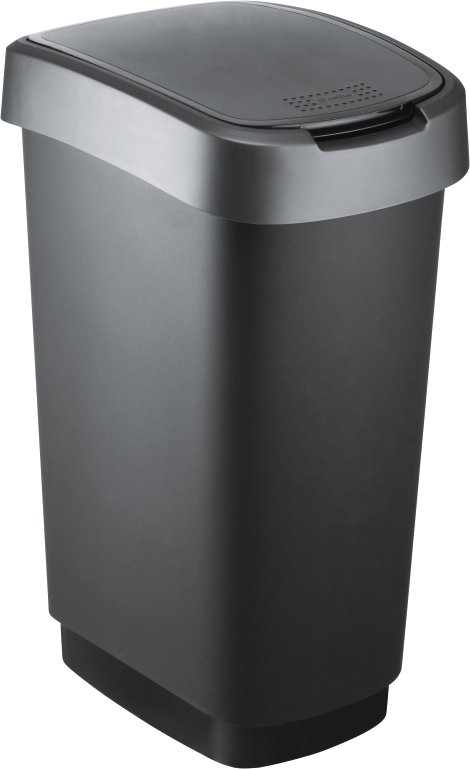 ROTHO Abfalleimer Twist Grau 50 l