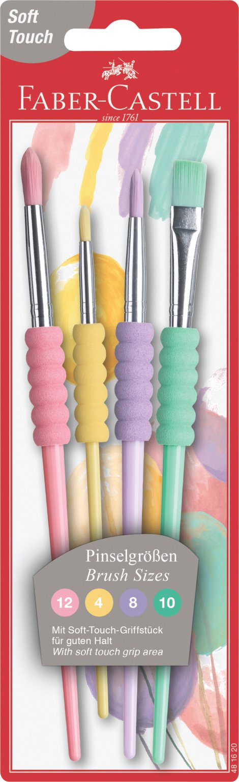 FABER CASTELL Schulpinsel-Set sortiert 4 Stk.