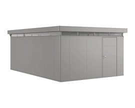 BIOHORT Nebengebäude Nebengebäude CasaNova® Türanschlag links 4x6 m 430x630x250 cm, Quarzgrau-Metallic