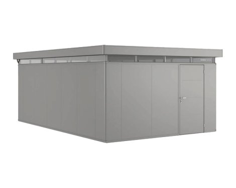 BIOHORT Nebengebäude Nebengebäude CasaNova® Türanschlag links 4x6 m 430x630x250 cm, Quarzgrau-Metallic