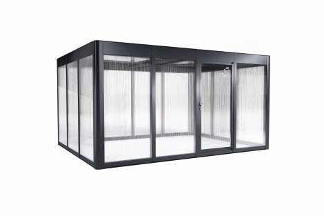 SUNELEMENTS Gewächshaus Sungarden Select 4.3 Anthrazit Metallic 10 mm