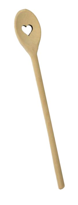 Holz-Kochlöffel Herz 30 cm