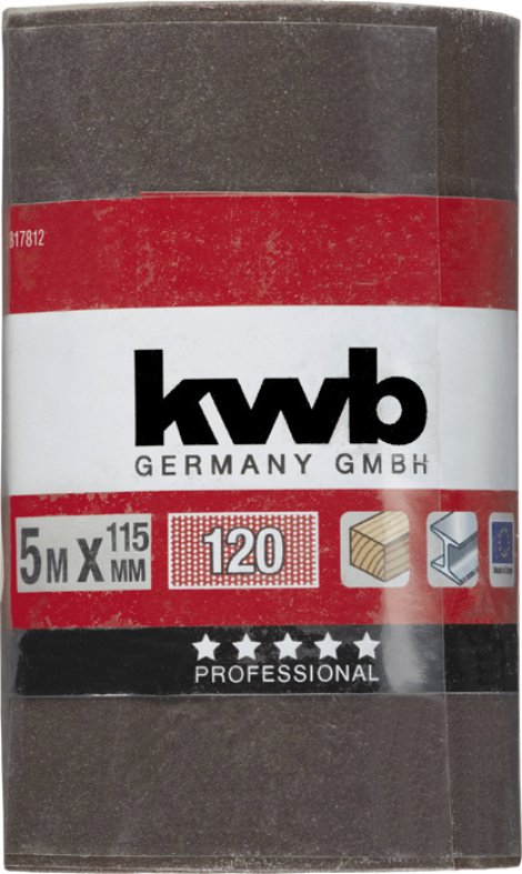 KWB Schleifrolle Korund K120 115 mm 5 m