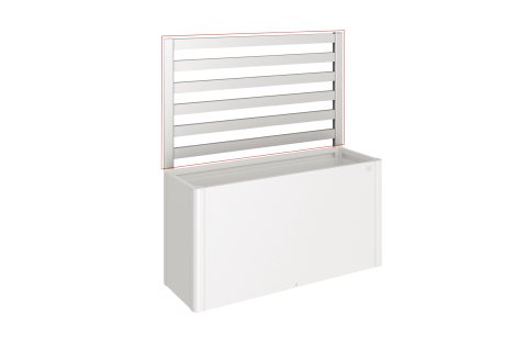 BIOHORT Rankgitter für 1,5 m Seite 150 m, Silber-Metallic