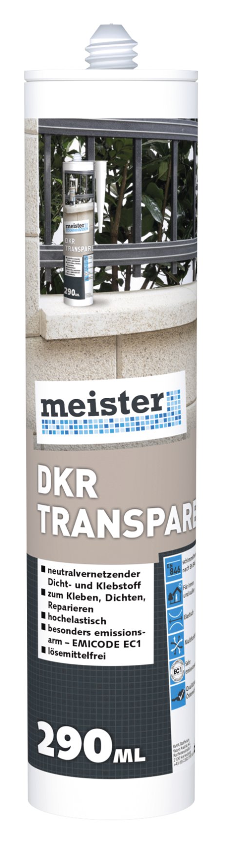 MEISTER DKR 290 ml, transparent