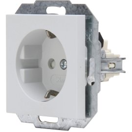 KOPP Unterputz-Schutzkontakt Steckdose Athenis Grau/Matt