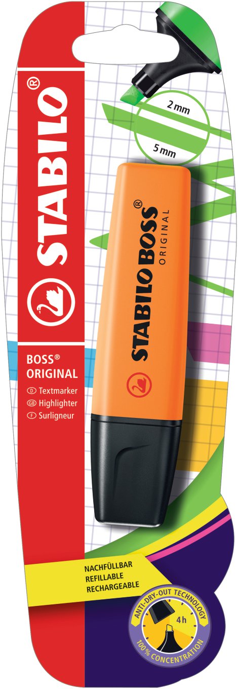 STABILO Textmarker Orange im Blister