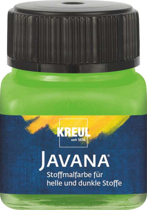 KREUL Stoffmalfarbe für helle/dunkle Stoffe Blattgrün 20 ml